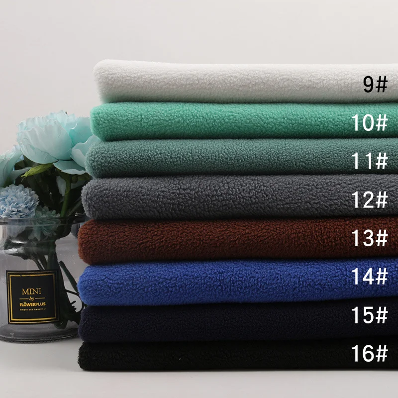 Hot sale top quality custom warm home furnishing 100% polyester knitting polar fleece fabrics