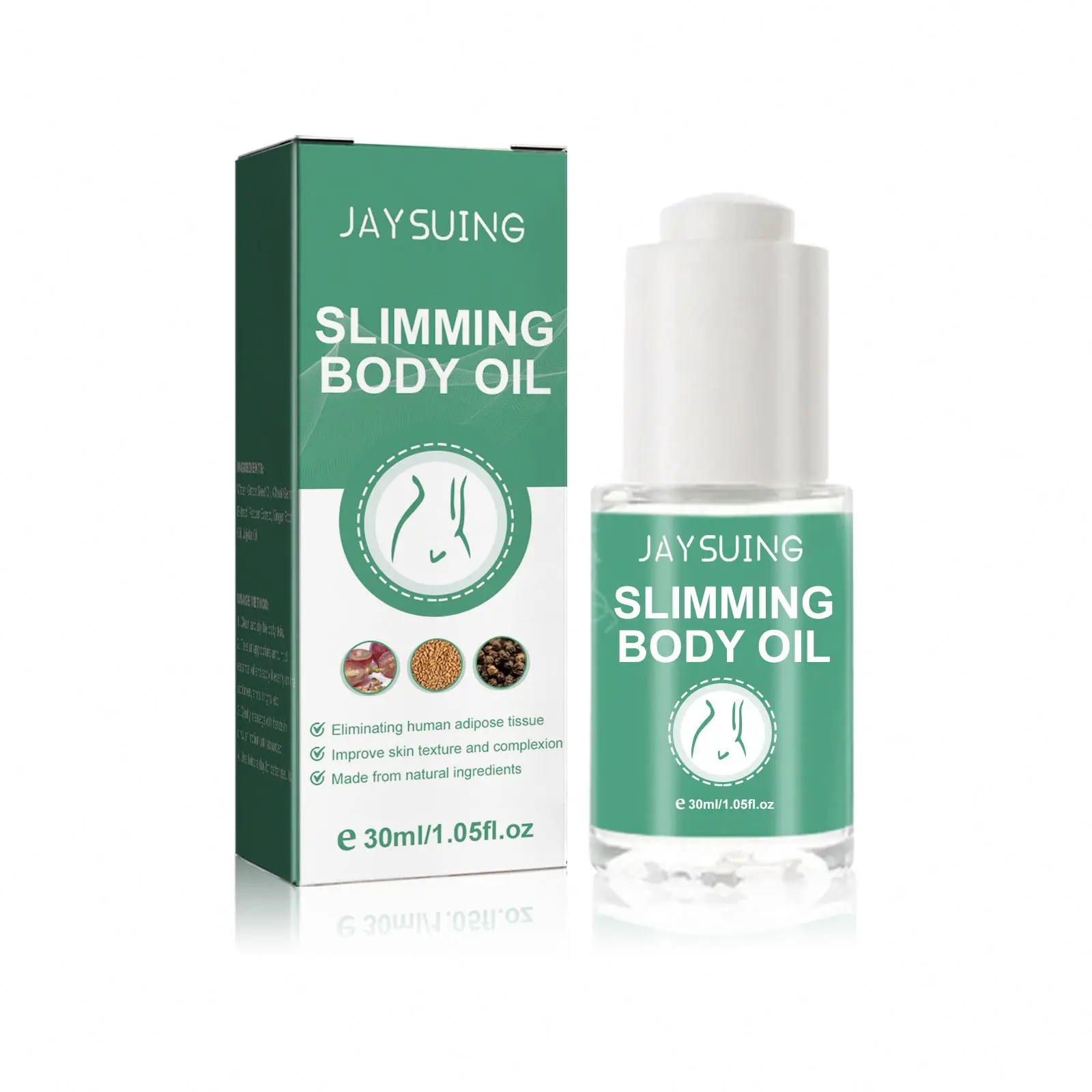 Jaysuing Slimming Oil Body Shaping Arms Thighs Fat Tightening Belly Firming Skin Massage Essential