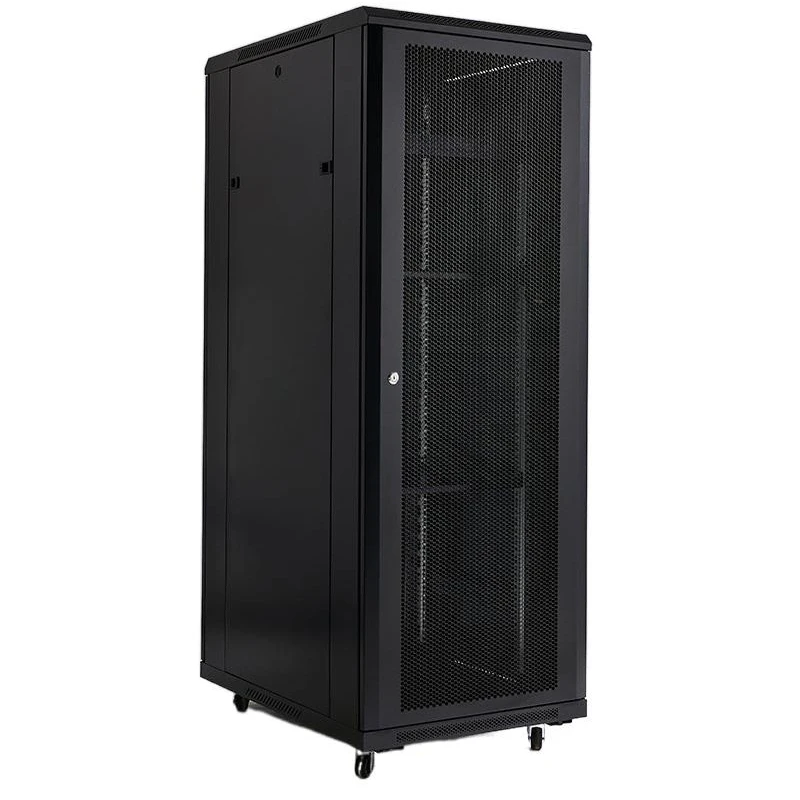Steel Cabinet For Computer Network Server Rack 12U 24U With Plane Net Door 42U Glass Front Gcabling 19Inch Data 37U