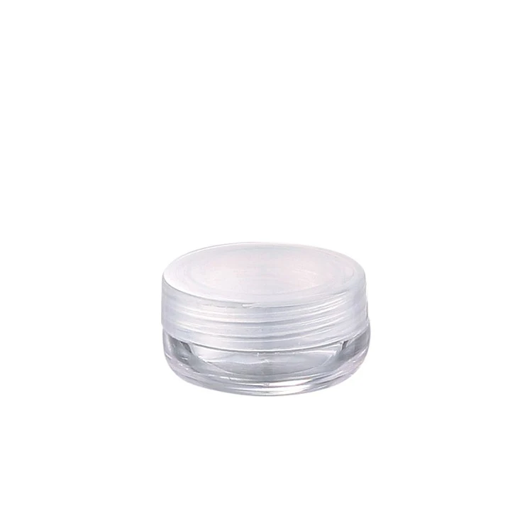 wholesale plastic jars 3g mini plastic sample jar small empty cream jar
