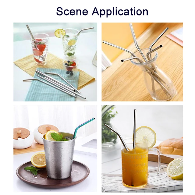 
Wholesale Reusable Stainless Steel Drinking Straw With Customized Logo 