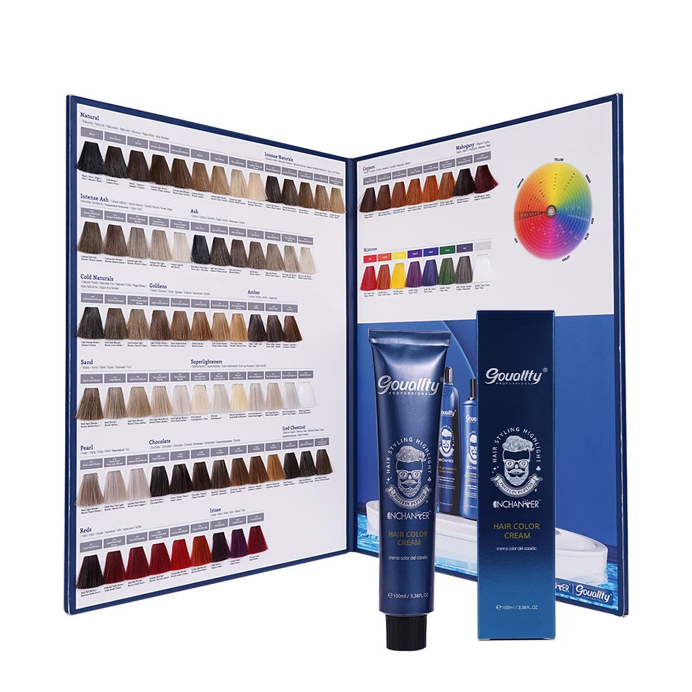 Enchanter Hair Dye 87 Shades Color Pallet Ash Blonde Hair Color Chart Book For Salon