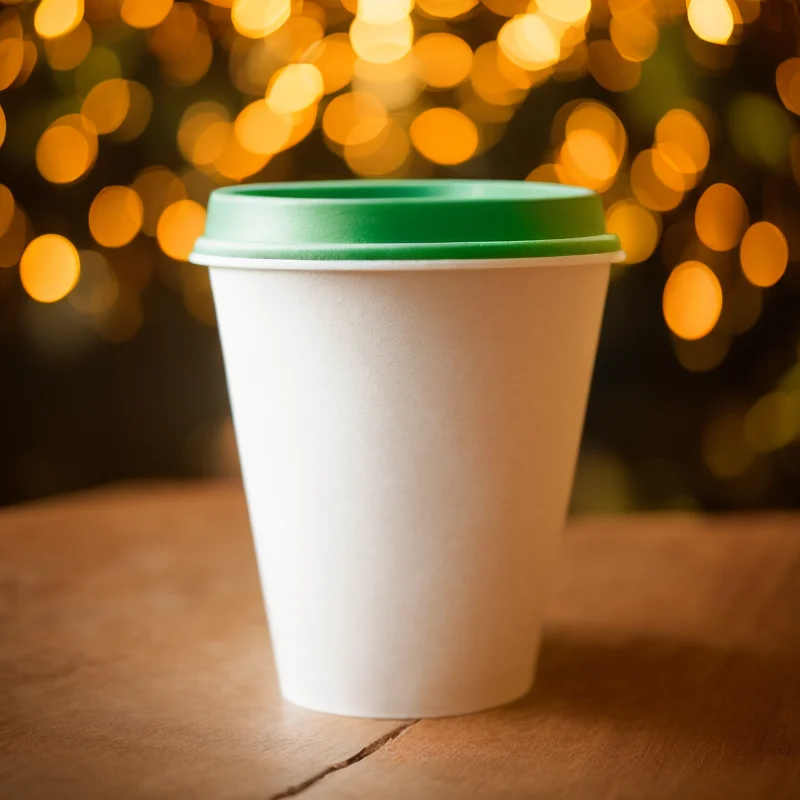 Christmas OEM ODM Wholesale Custom High Quality Biodegradable Coffee Cup Tea Paper Cups From Food Beverage Packaging