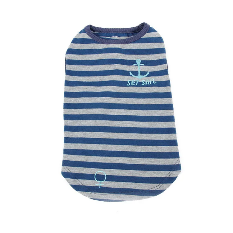 Dog T-shirt  Cheap And Lovely  Summer Pet T-Shirt,Casual  Navy Style Dog Shirt
