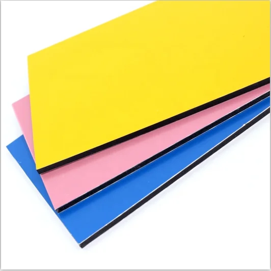 Solid color ACP ACM sheet Aluminum composite panel facade materials for interior and exterior house building decoration