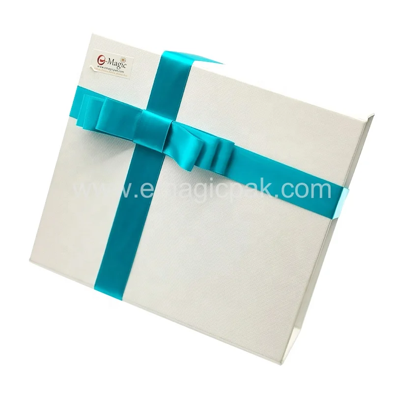 E-Magic  Source manufacturer Handmade three layer Satin Ribbon packing bow with self adhesive for gift box decoration