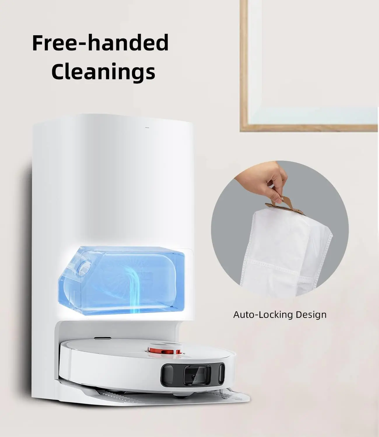Vacuum Cleaner Non-woven Fabric Dust Bag fit for for Dreame L10s/ L10/L20/l20s , XiaomiX10+ Robot Vacuum Cleaner Spare Parts