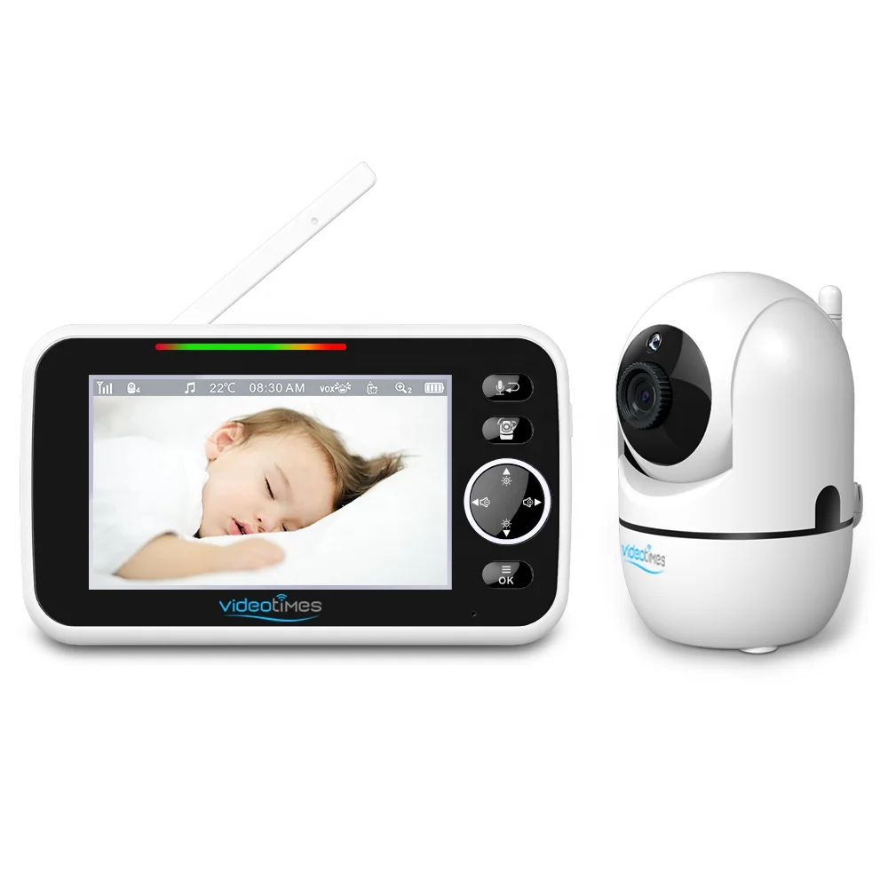 5.0 inch wireless digital video camera with 5000mAh battery twoway talk 720P baby monitor