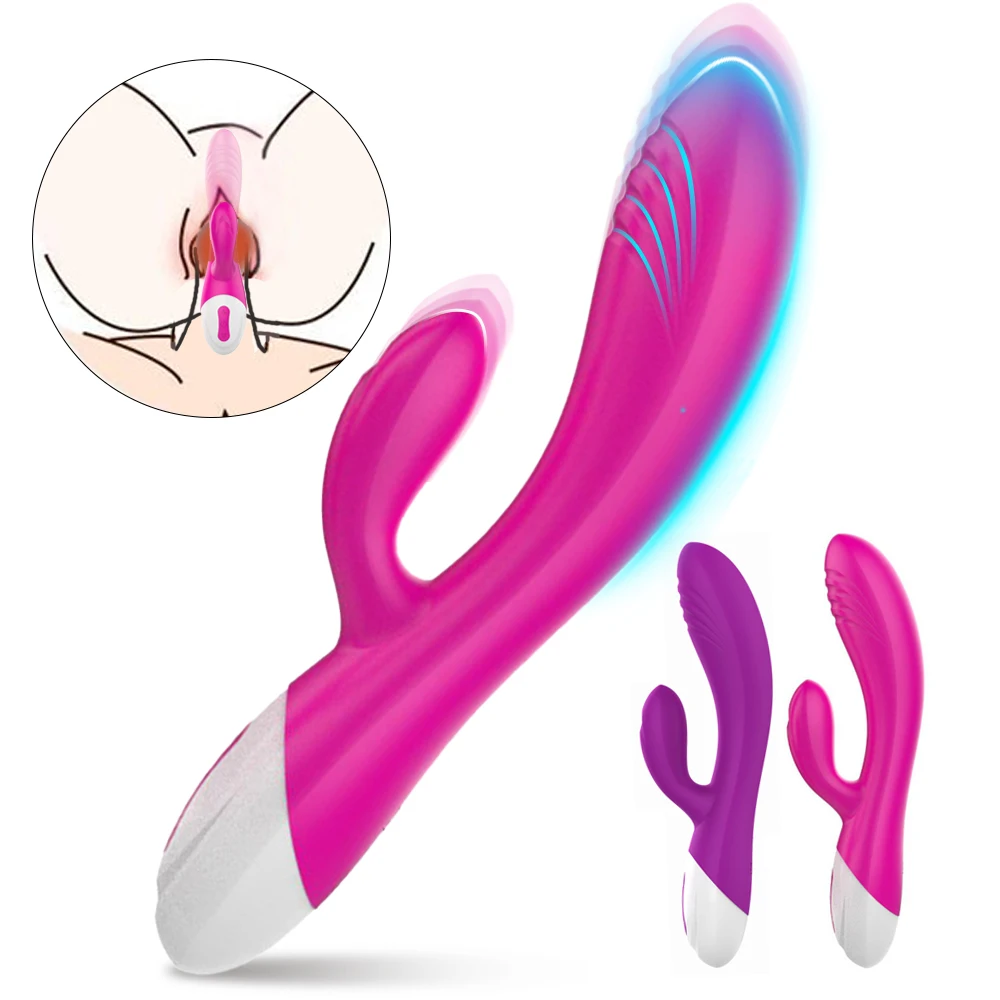 Adult Sex Toys Double Rabbit Vibrator Penis Insert Vibrator Sex Toys For Woman