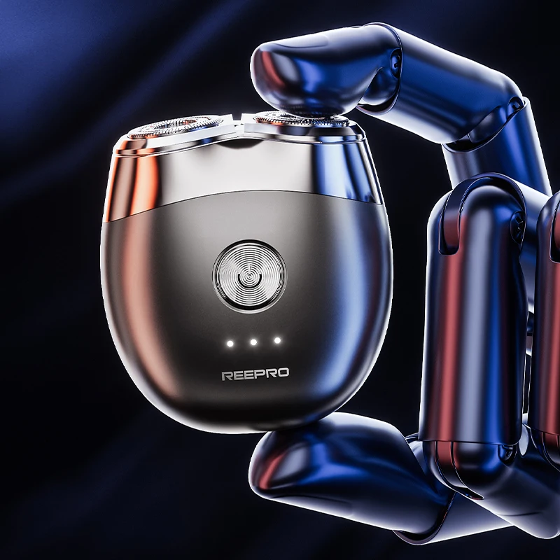 High Quality Mini Rechargeable Electric Shaver LCD Power Display USB Power Source Portable Men Travel RV Use Safety Feature