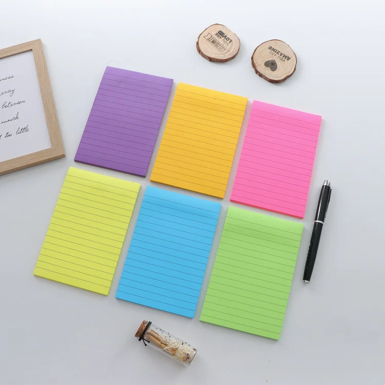 Factory direct sale multicolor custom 4*4  3*3 shape cute sticky note memo pads index card for school diary writing notes