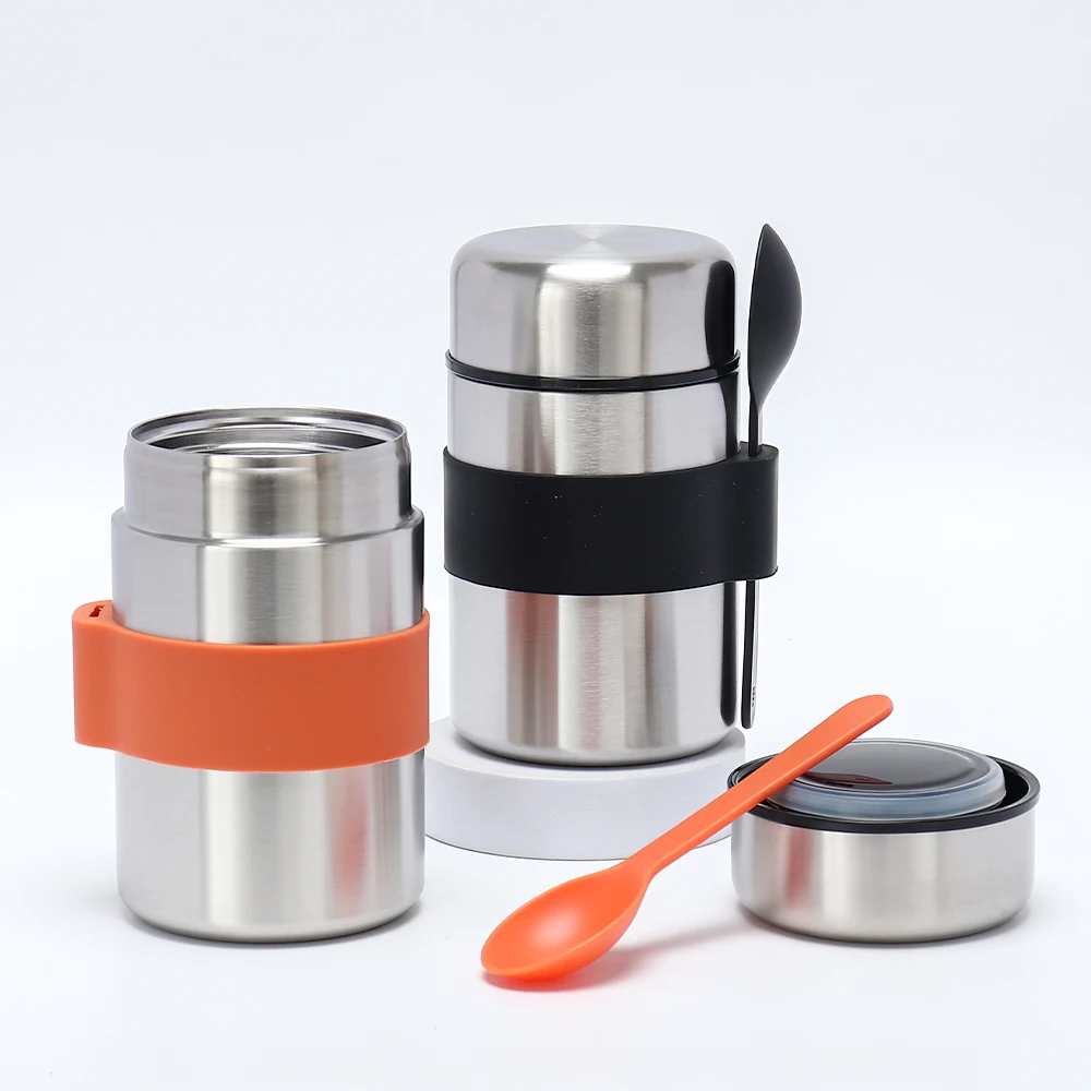 Stainless Steel Office Lunch Box Food Grade Jars With Lids Insulated Food Jar Food Thermos For Lunch
