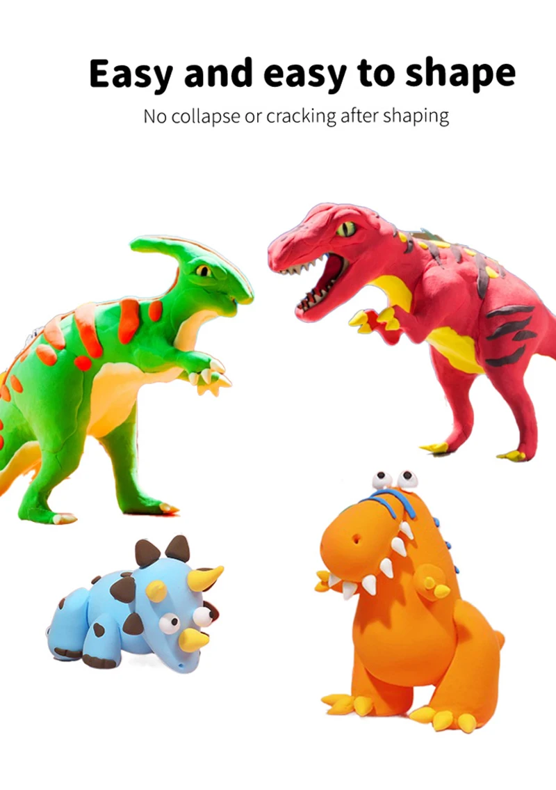 Meihui Air Dry Clay 24 Colors Super Soft Ultra Modeling Clay with Sculpting Tools