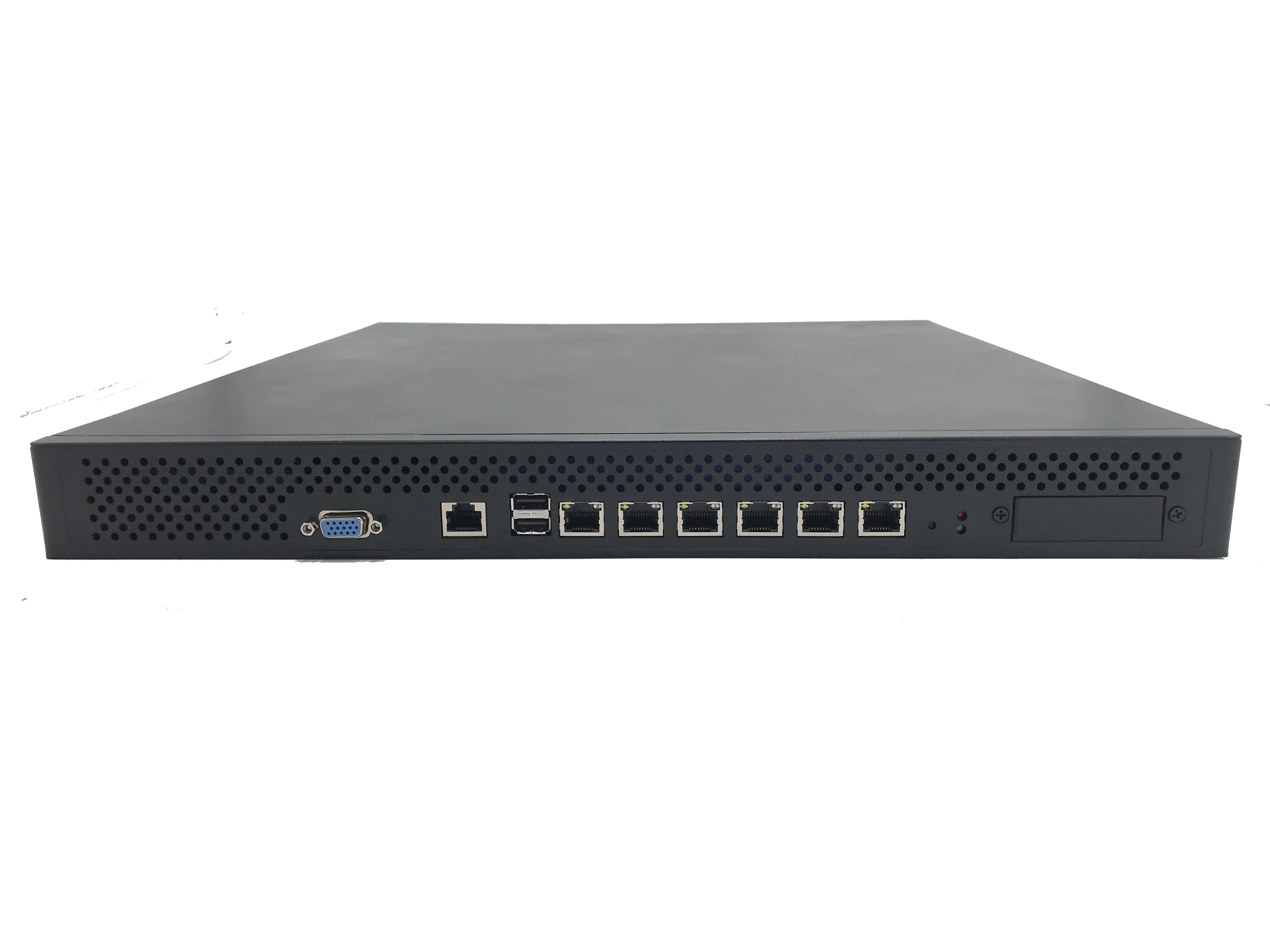 Intel H67 or B75 chipset1U Rackmount network appliance with 6*LAN, 2*SFP, 1x RJ45, 1x VGA