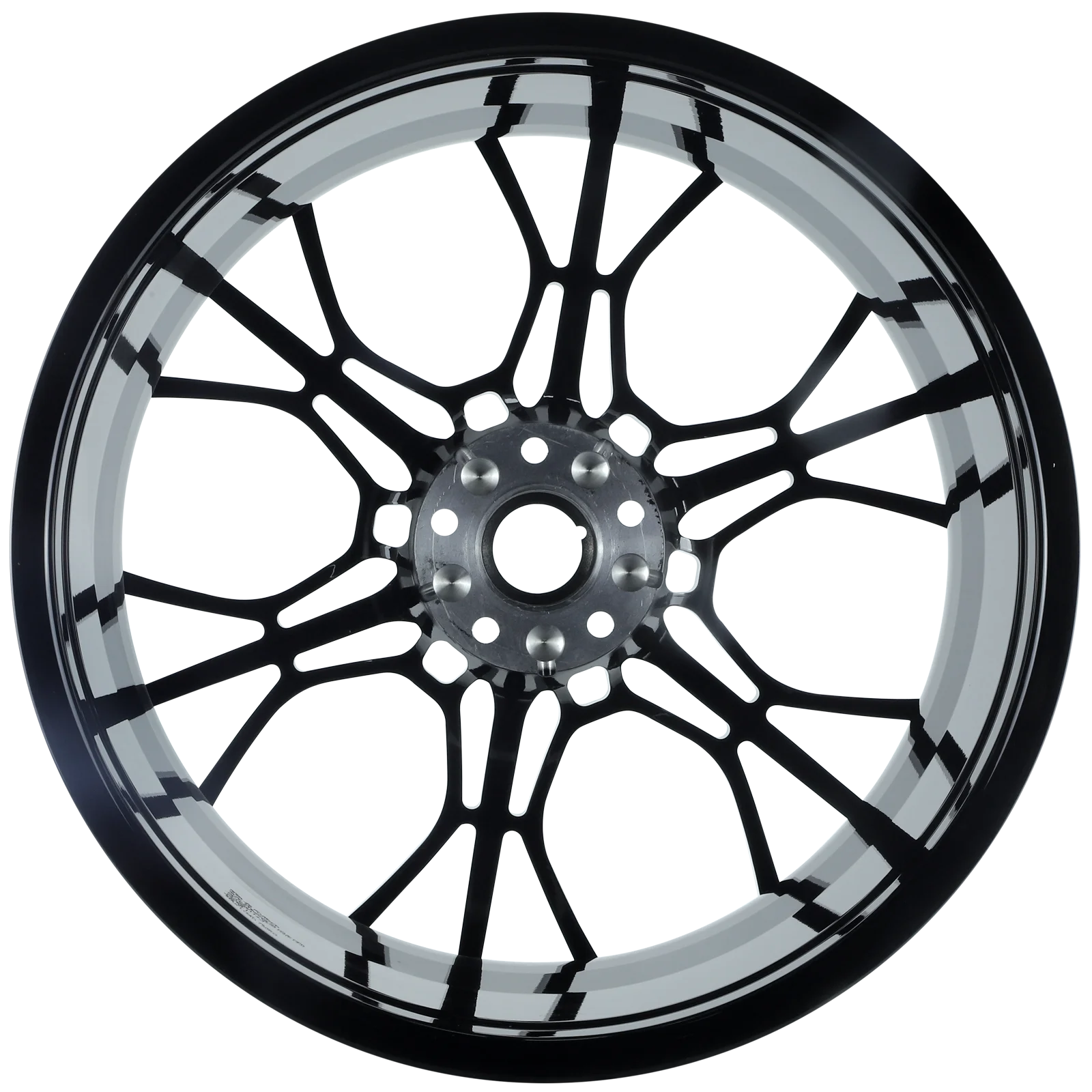 Forged Alloy Aluminum passenger car wheel black and white color 20inch 5*130