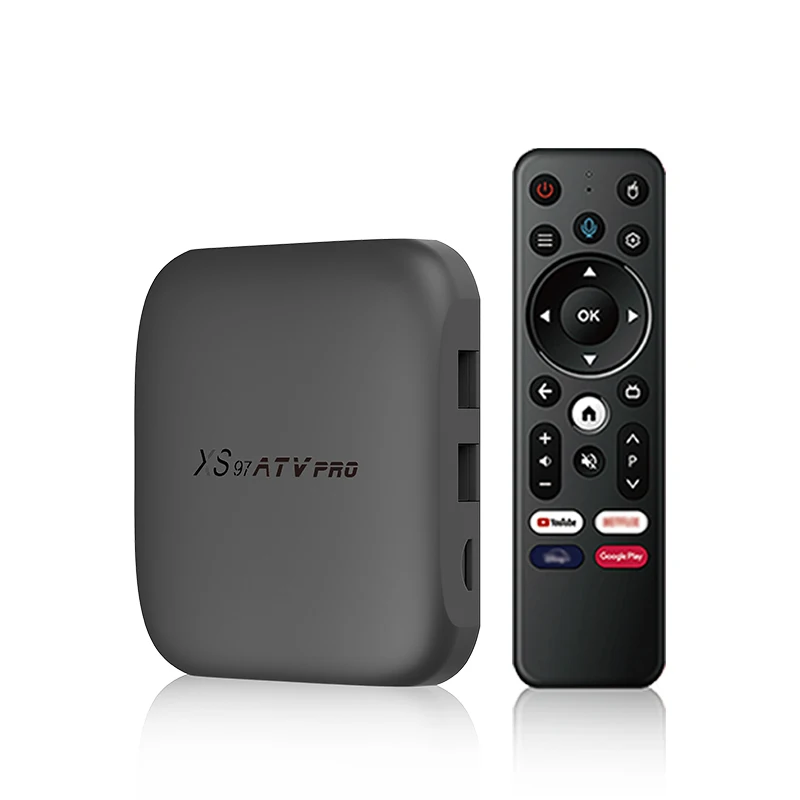 XS97 ATV Pro приставка 4K Android 12 0 Smart TV Box WiFi6 BT5.0 четырехъядерный Full HD медиаплеер H618