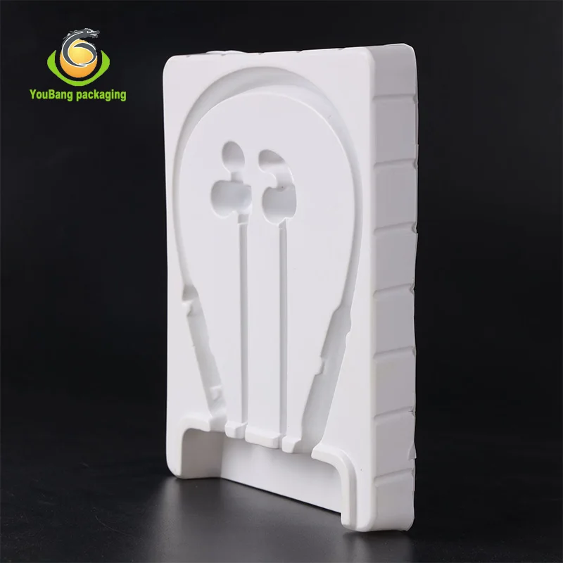 
Custom Thermoforming Clear PVC PET Plastic Insert Blister Tray for Headphone electronic tray 