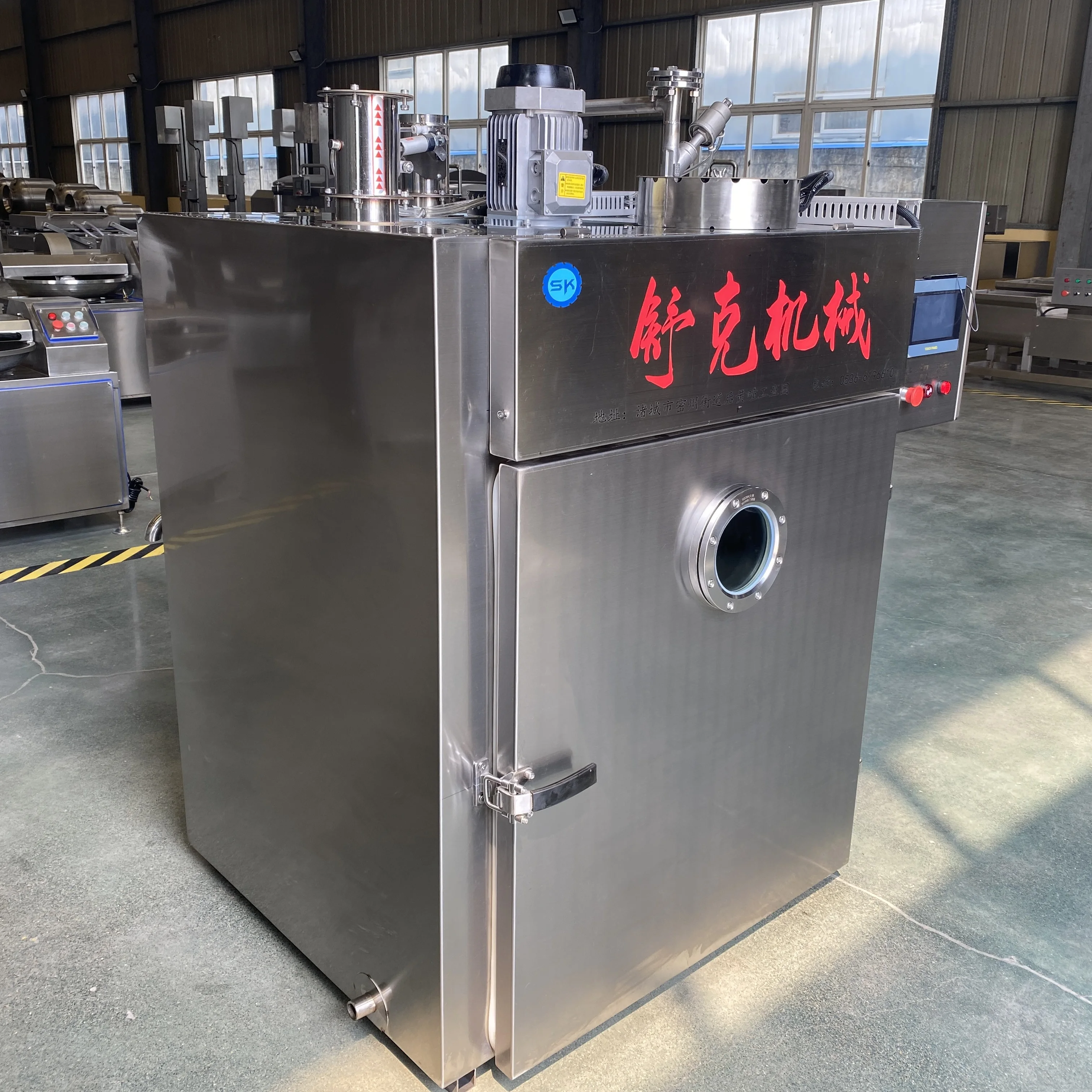 High-Capacity Electric Adjustable Temperature Control Smoking Chamber Smoke House