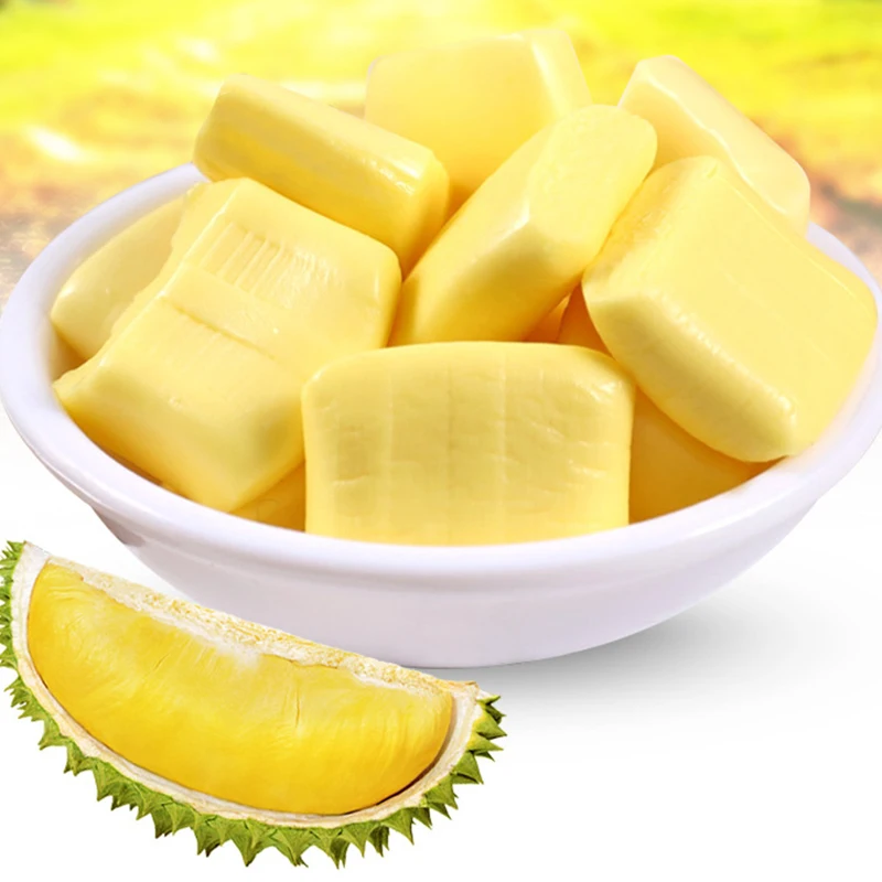 3D дурианские конфеты, кокосовый сахар, мягкая еда, счастливые конфеты