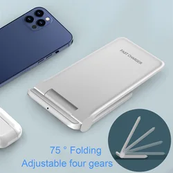 Free Sample Type-C Waterproof Smart Watch Phone Silica Gel 2In1 Fold Magnetic Wireless Chargers For Wireless Charger Iphone