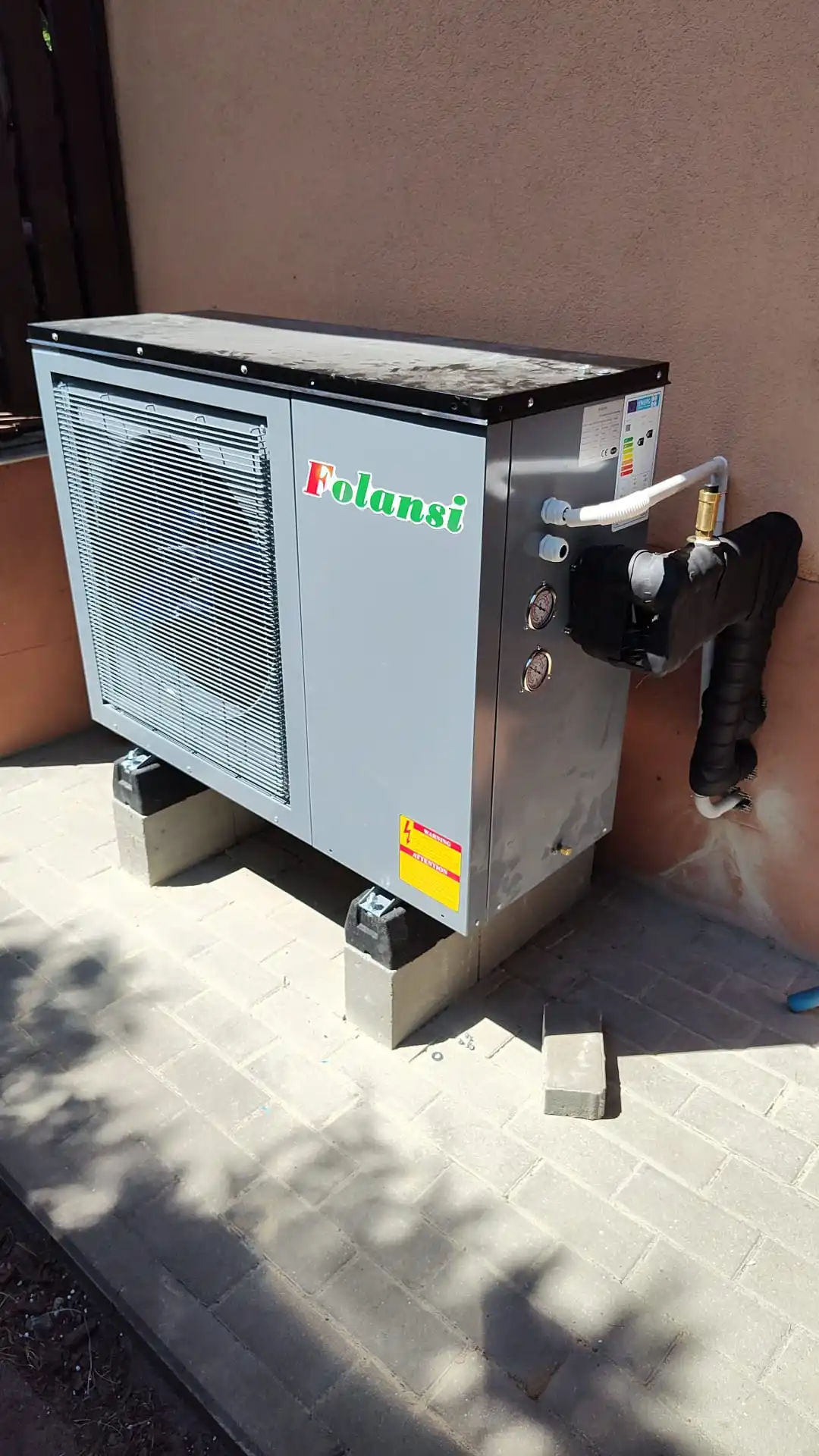 12KW Folansi WIFI DC Inverter Air source heat pump with TUV energy label A+++ R32 heat pump