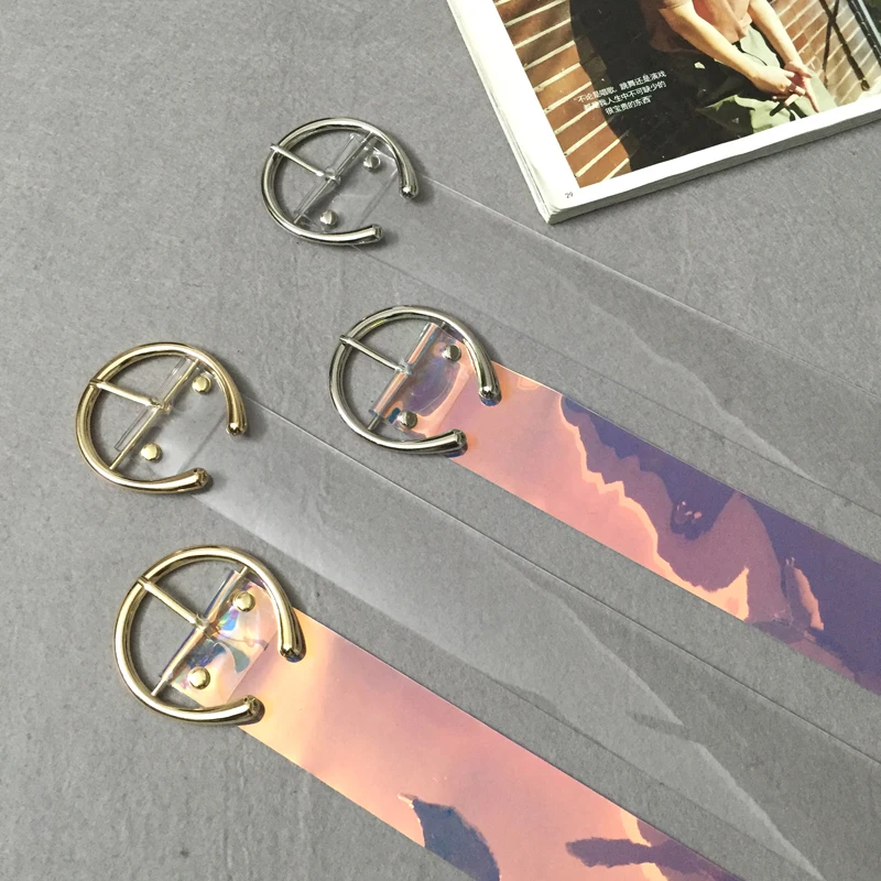 Factory Custom Logo PVC Material Luxury Fashion PVC Belts for Lady Women