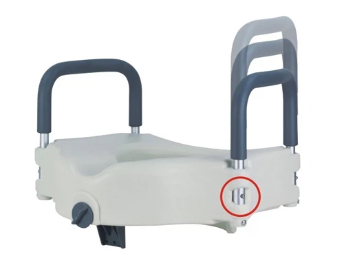 disable old people adjustable raise toilet seat