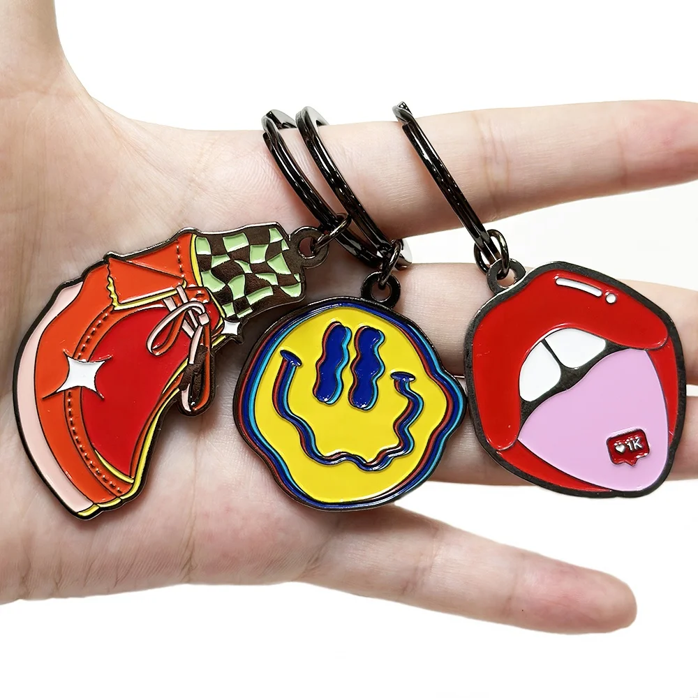 Key Rings Wholesale Blank Stainless Steel Keychain Tag Animal Chain Sublimation Keytags Customized Metal Keychains