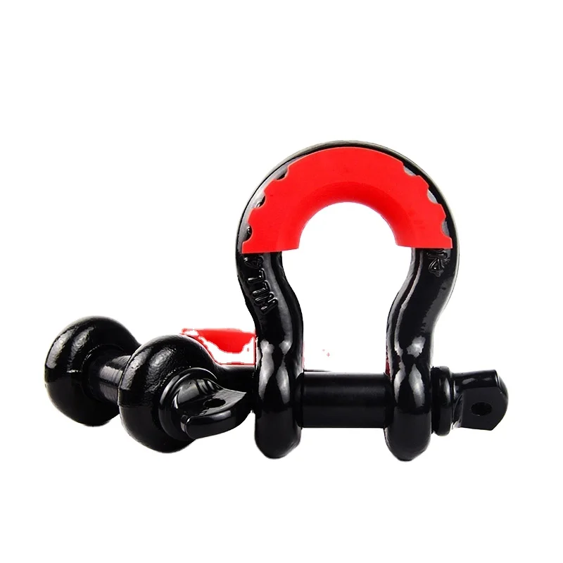 Heavy Duty 3/4' Off Road Bow Shackles With D Ring Shackle Isolator