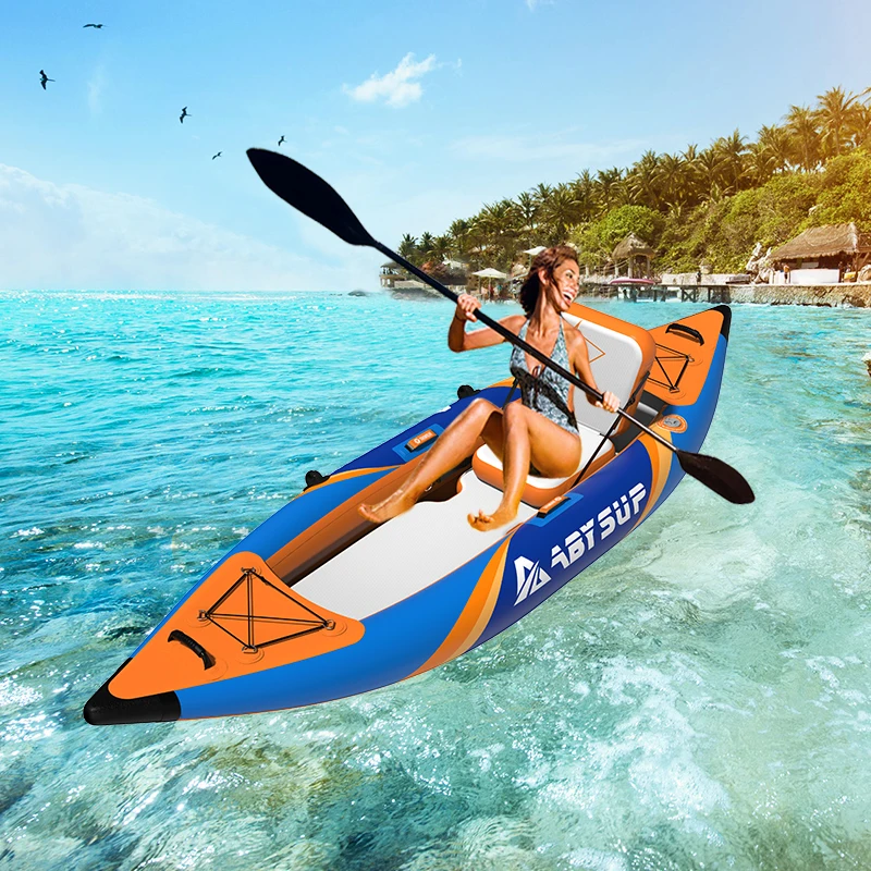 Wholesale Of New Canoe Boat Inflatable Kayak High Speed Pvc Inflatable Kayak Rowing Boat Rigid