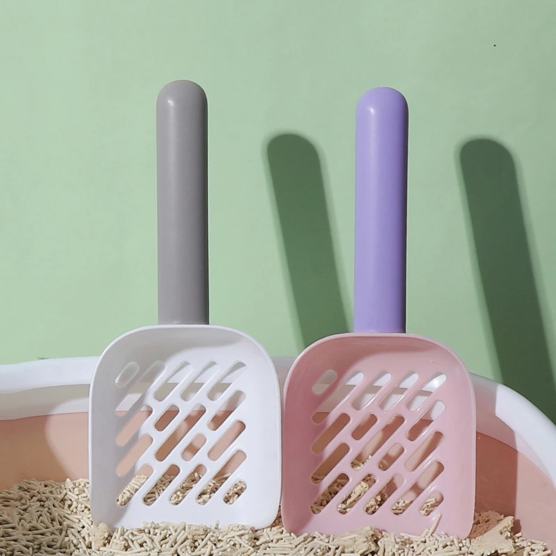 Оптовая продажа, пластиковый ковш для кошачьего туалета, лопата для кошачьего туалета