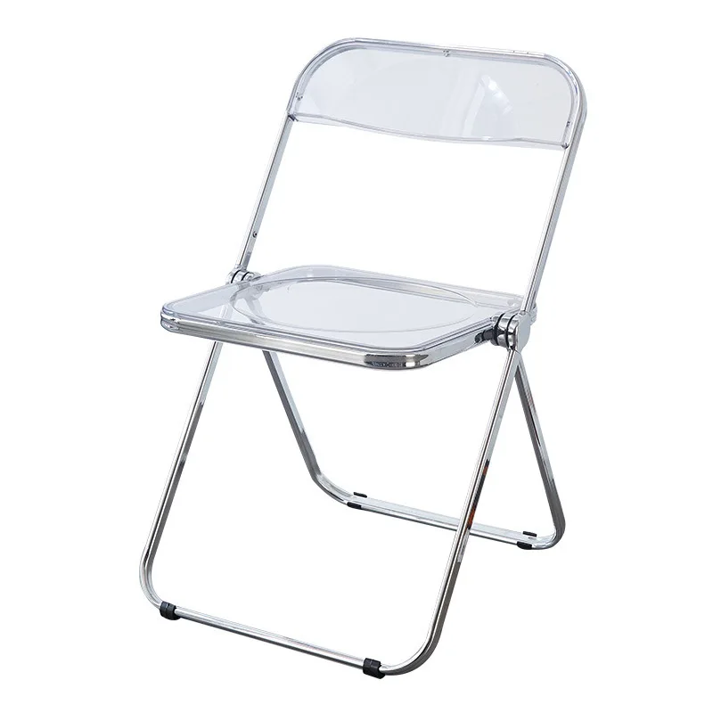 Simple Modern Acrylic Folding Transparent Dining Chair