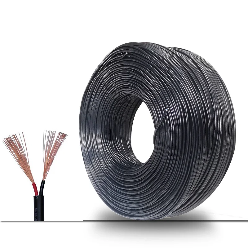 Оптом с фабрики под заказ 2464 18/20/22/24/26AWG # Готовой Проволоки 2-ядерный порошковой проволоки обшитый электронные Круглые Провод из чистой меди