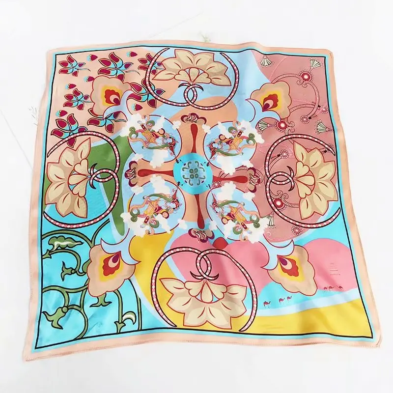 2021 Best Selling Fashion 70cm Square Scarf Girls Women Winter Scarf