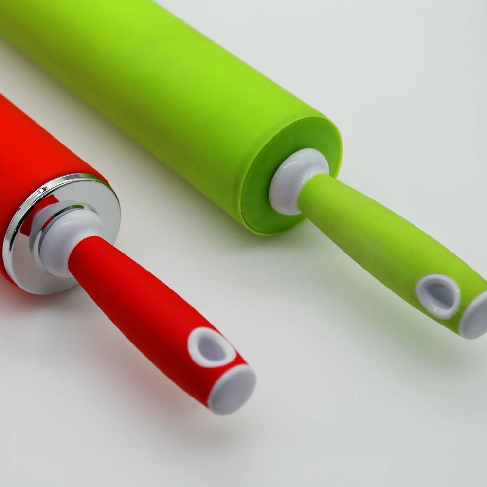 High Quality Baking Tools Nonstick Roller Pin Silicone Rolling Pin Pastry Mat Tool Set Kneading Pad Pastry Mat Tool Set