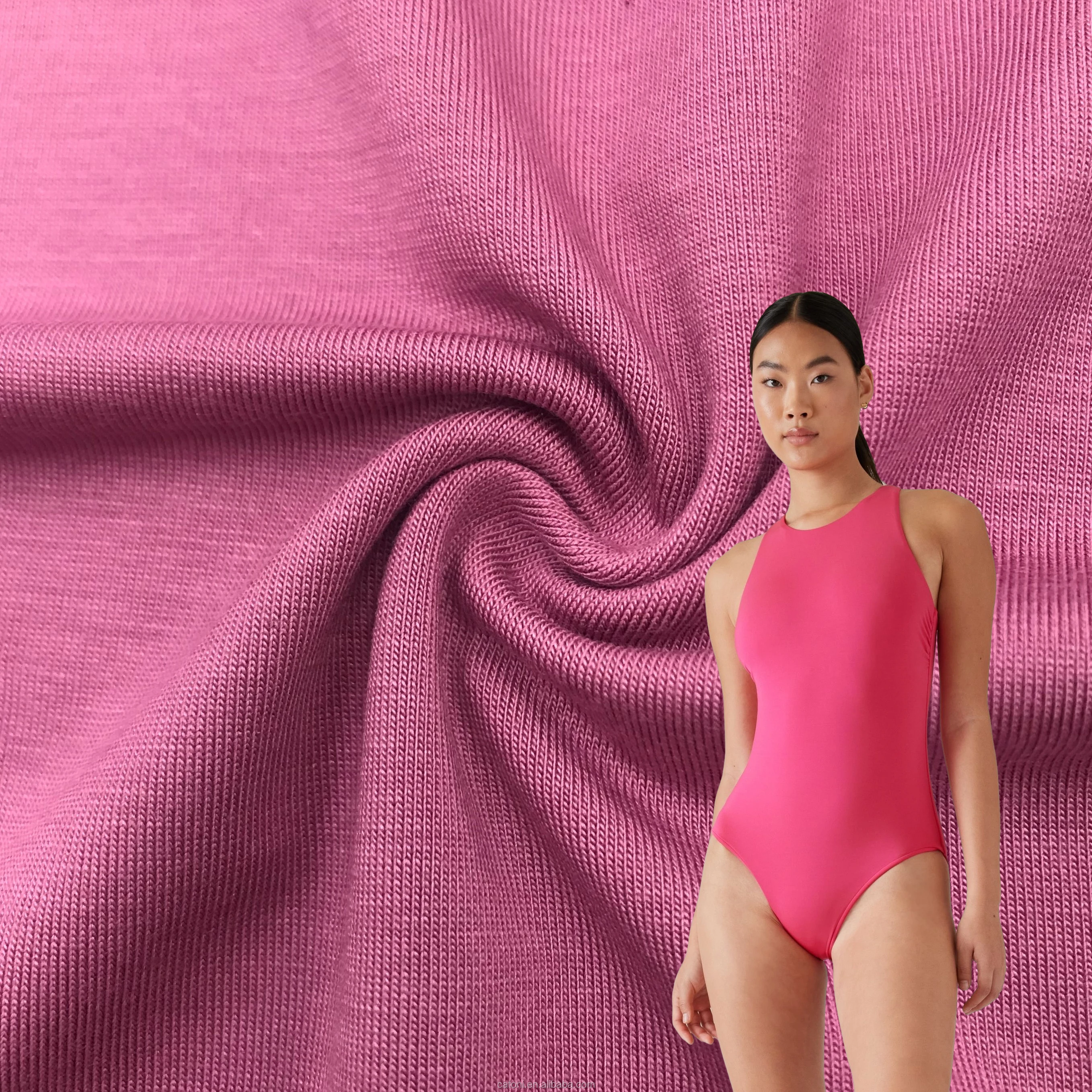 Twill Polyester Spandex 320D Fashion 4 Way Stretch Thicken Nylon Spandex swimwear Sports Print Fabric
