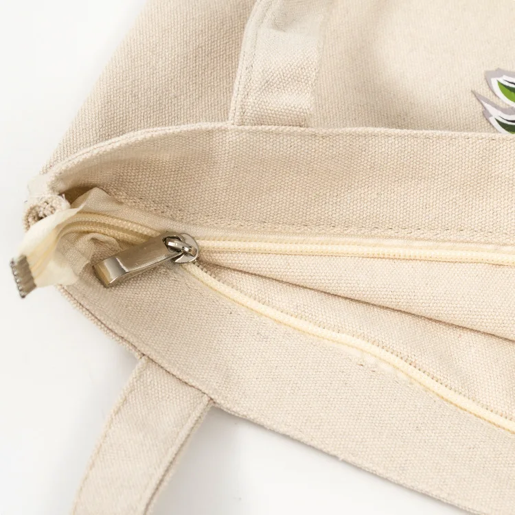  High Quality Eco-friendly Printed Heavy Duty Blank White Cotton Canvas Customized Tote
