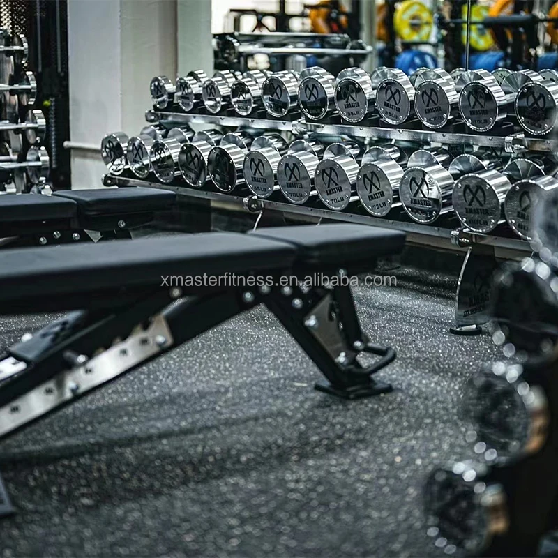 Free Weight  Steel Dumbbell with Custom Colorful  Logo