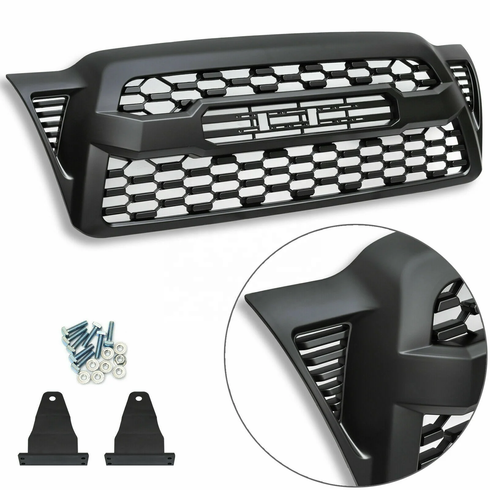 2005-2011 accessories 4x4 offroad body kit parts TRD front bumper grille with light for toyota tacoma