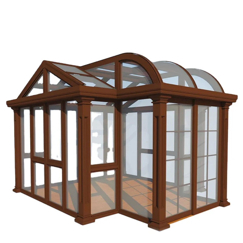 Victorian winter garden laminated glass house free standing conservatory/greenhouse for living