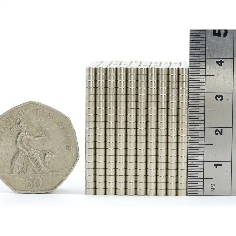 Powerful N35 D3x2mm Tiny Mini Micro Round Disc Neodymium Magnets for Cigar Package
