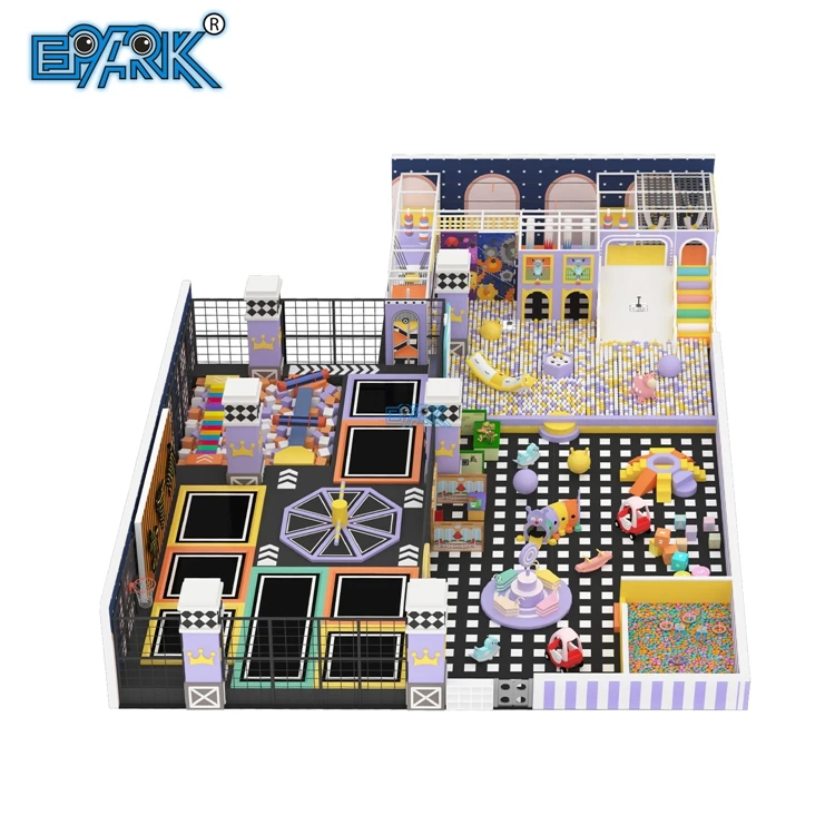 Playground Games Children Play Zone Climbing Wall Foam Pit Indoor Trampoline Parks Kid Playground Set Indoor Ball Pit With Slide
