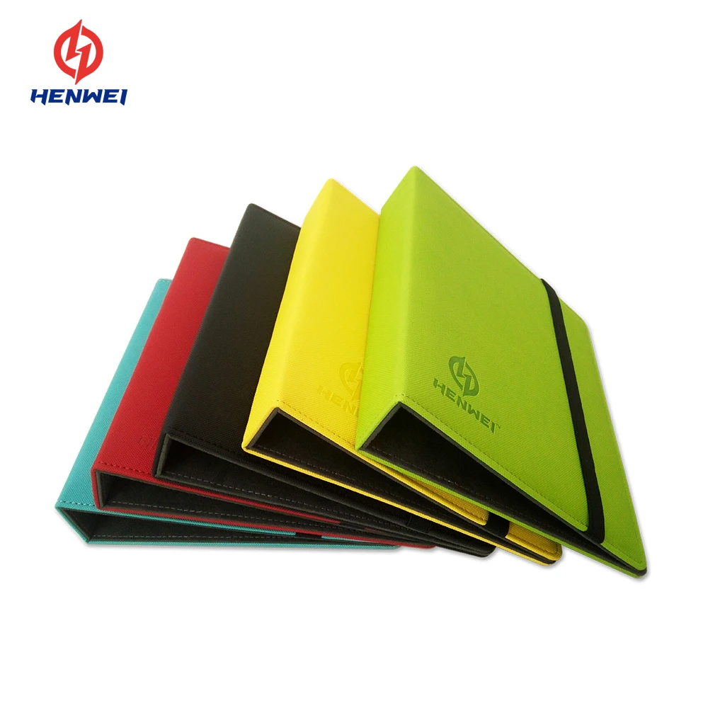 Leather Cover Stationery Folders Custom A4 Size Protective 2 Ring Binder