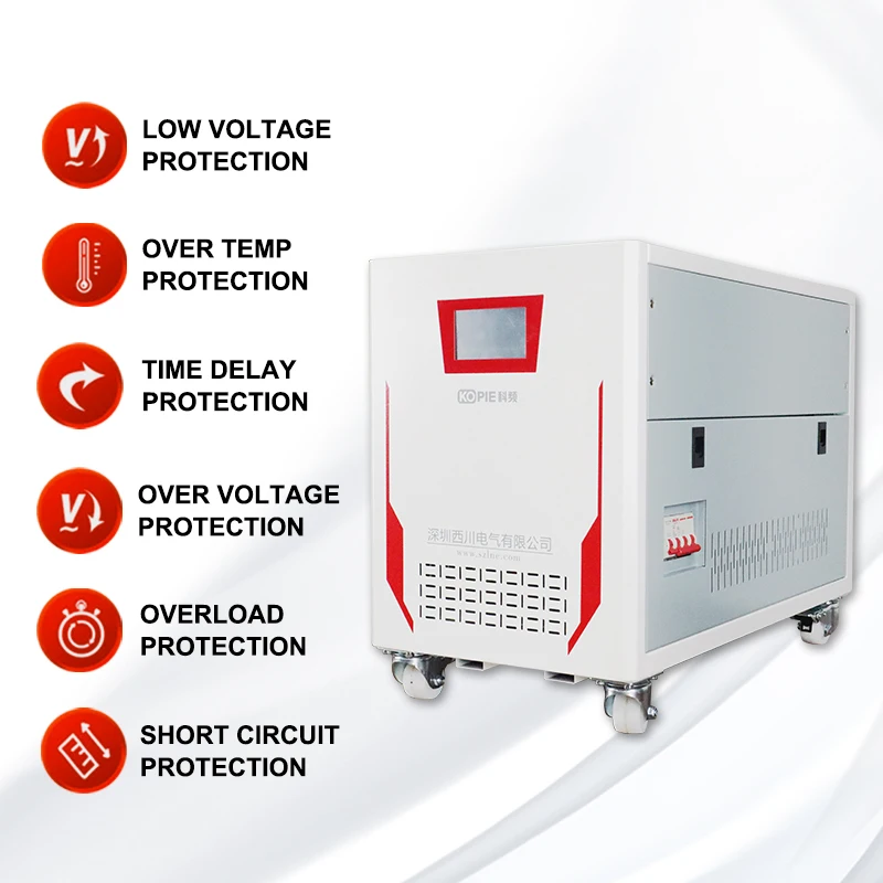 Kepin generator d&c 80amp 5kva 3 phase ac. automatic 15kw voltage stabilizer ac regulator 250 kw split phase orea