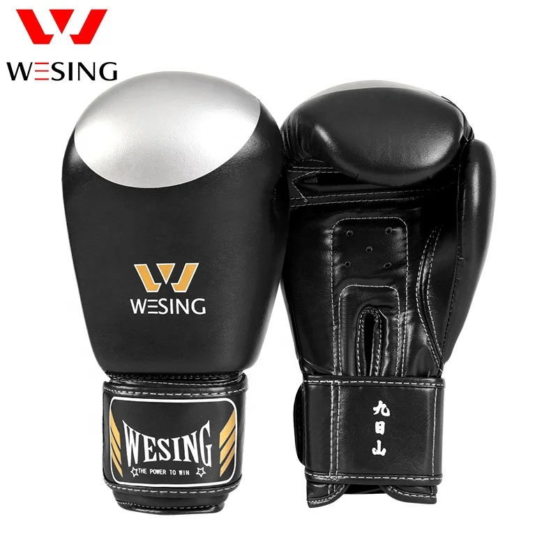 Wesing Custom Logo Guantes Sponge Creative Sports Cheap Designer Gym Boxing Pu Leather Mitts Gloves
