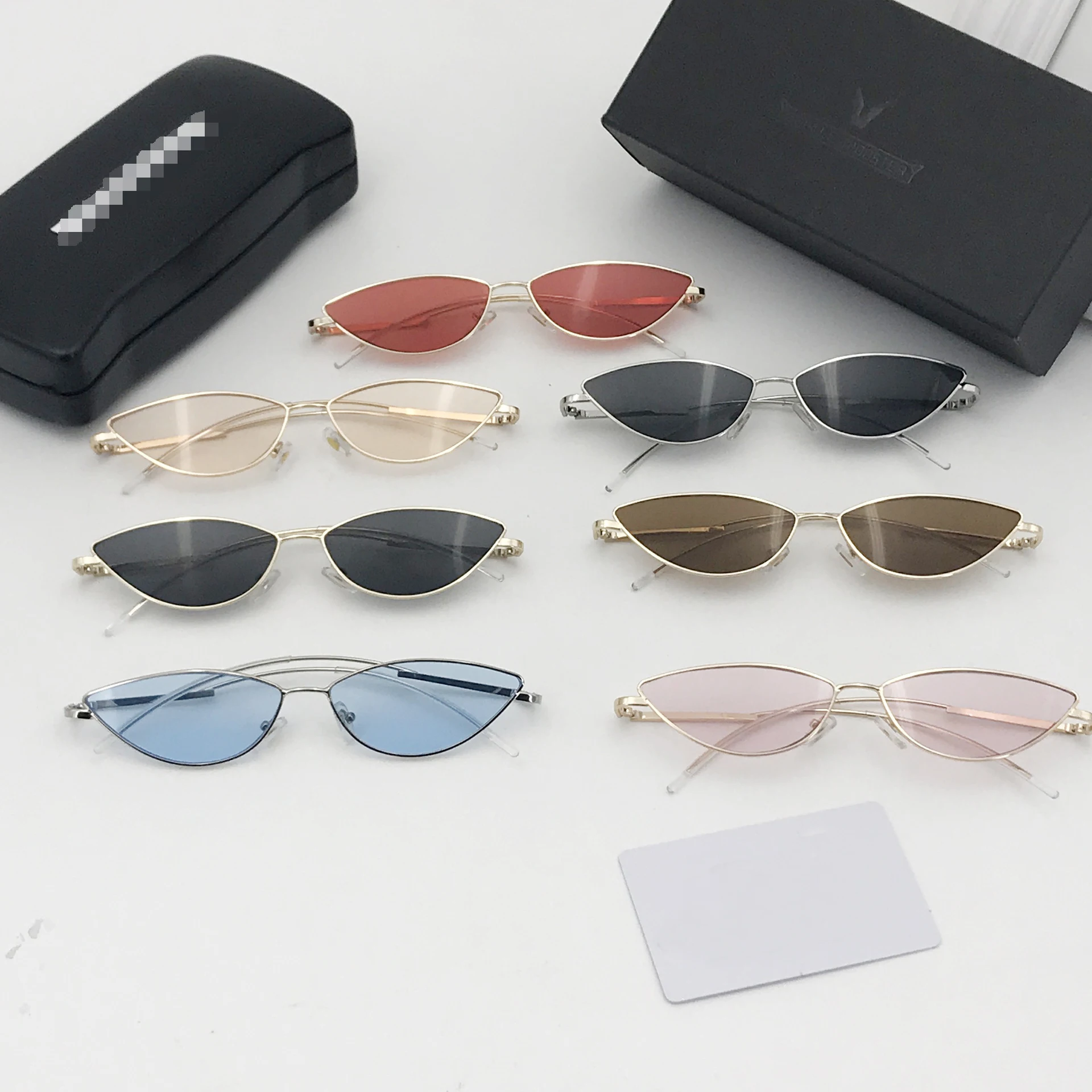 metal frame cat eye sunglasses small sunglasses women