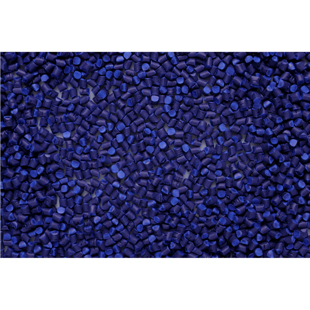 Raw materials PP PE PS PC PET PLA ABS carrier Virgin granules Azure blue color masterbatch