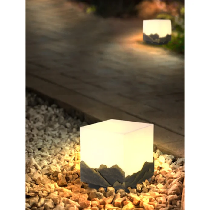 SHJG Chinese landscape solar LED courtyard lawn IP54 waterproof stainless steel acrylic decorative channel courtyard lamp