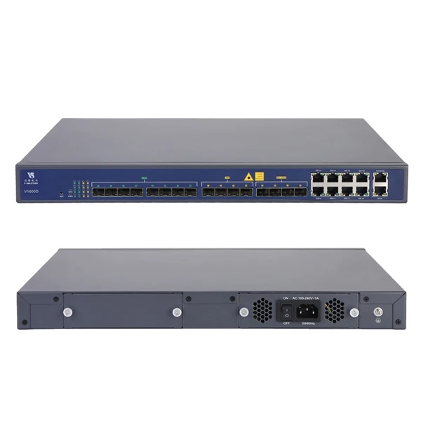 China Supplied FTTH EPON 1U 19inch L3 Route 8 SFP or SFP+ and 8GE UPLINK 8 PON Ports 1:64 Splitting Ratio GEPON OLT with CLI