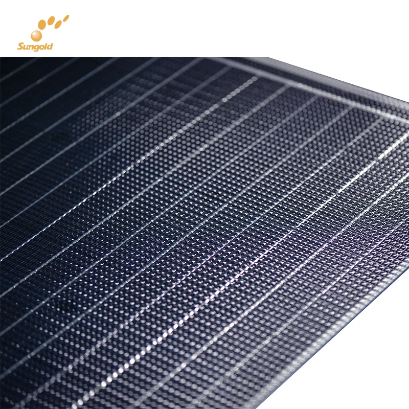 Sungold Solar Panel 120w 150w 170w for Car Wash with Portable Solar Systemsingle 150 W 170 W 180 W Monocrystalline All Black